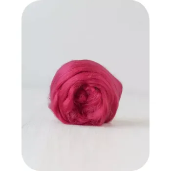 Ovčí rouno Viskóza na tvoření - Raspberry