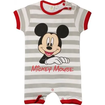 DOVOZ EU KOJENECKÝ LETNÍ OVERAL DISNEY MICKEY MOUSE šedý Velikost: 68