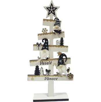 Vánoční dekorace VÁNOČNÍ DEKORAČNÍ STROMEČEK ČERNÝ 29cm