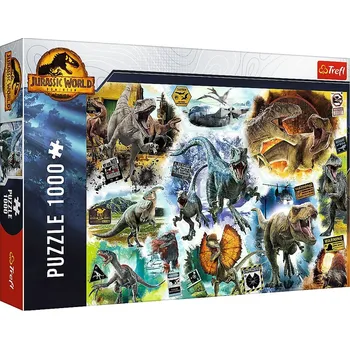 Trefl PUZZLE JURSKÝ SVĚT PO STOPÁCH DINOSAURŮ 1000 dílků