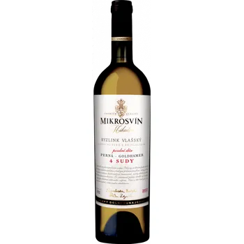 Víno Mikrosvín Ryzlink vlašský Goldhamer 4 sudy 2022 pozdní sběr Traditional Line 0,75 l