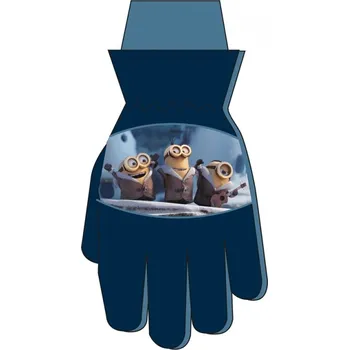 Rukavice DOVOZ EU ZIMNÍ LYŽAŘSKÉ RUKAVICE MIMONI tmavě modré Velikost: 12/14 let