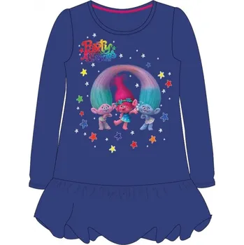 Dívčí šaty DOVOZ EU DÍVČÍ ŠATY TROLLOVÉ modré Velikost: 98