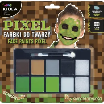 dětské šminky a malovátka SADA BARVY NA OBLIČEJ KIDEA MINECRAFT DER FDTZPKA Velikost: uni