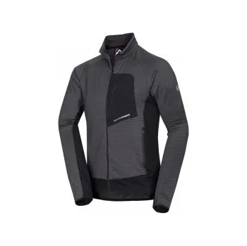 Pánská mikina Northfinder Kenton blackmelange XXL; Černá mikina + DÁREK DLE VÝBĚRU!