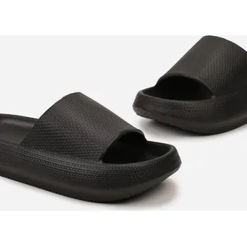 Dámské pantofle Černé gumové dámské pantofle BG159 , VELIKOST 35-36