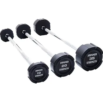 Hammer Strength Obouruční činka 10 kg gumová rovná HAMMER STRENGTH