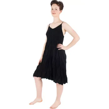 Dámské šaty Černé šaty s háčkováním Calypso Black, Sittar.cz UNI - POSLEDNÍ KUS