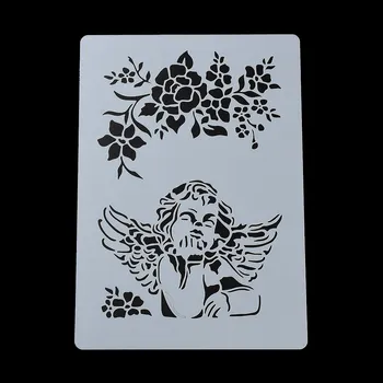 Plastová šablona, ANDÍLEK, 21X29,7 cm, 1 kus