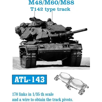 Plastikový model 1/35 ATL-143 M-48 / M-60 / M-88 T142 type track - Friul Model