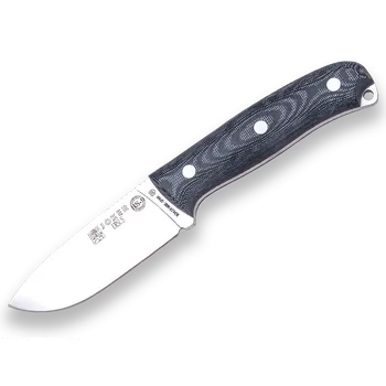 lovecký nůž Cuchilleria Joker BS9 Ursus Micarta CM116 bez škrabky černý