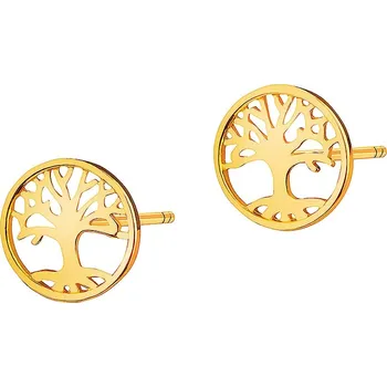 Náušnice Zlaté náušnice - stromy - K-877.02