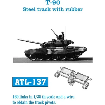 Plastikový model 1/35 ATL-137 T-90 Steel track with rubber - Friul Model