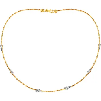Náhrdelník Zlatý pevný náhrdelník se zapínáním - AP535-0258
