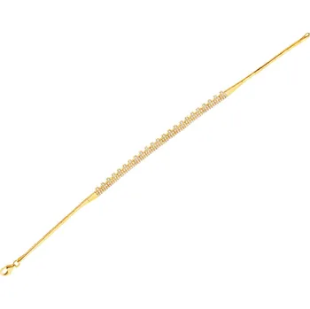 Náramek Zlatý náramek se zirkony - AP523-1480