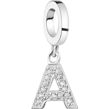 Přívěsek Stříbrný přívěsek Beads se zirkony - písmeno A - AP522-5912