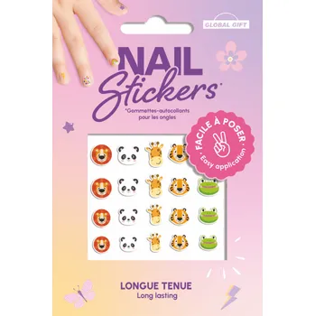 samolepka TEMPUSCreative Samolepky GG NL 155002 na nehty Animal heads 492289