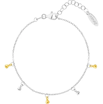 Náramek Pozlacený stříbrný náramek - kuličky - AP537-0516