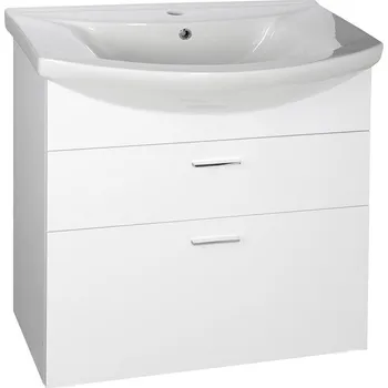 Koupelnový nábytek ZOJA umyvadlová skříňka šuplíková 71,5x74x34 cm, bílá 51071A