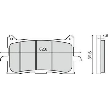 Brzdová destička RMS Brzdové destičky RMS 225103493 organické
