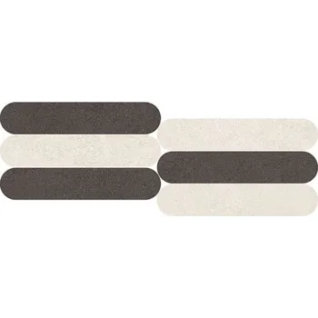 Venkovní dlažba Khroma Curves Talco/Moro - dlaždice mozaika 20x60 KRM228N