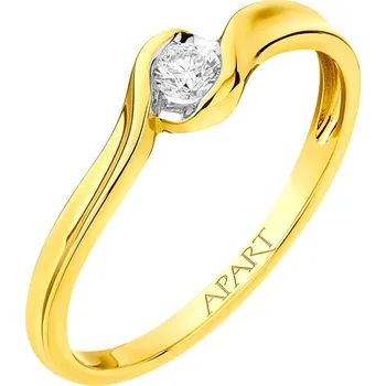 Prsten Prsten ze žlutého zlata s briliantem - 0,08 ct - ryzost 585 - 109.567