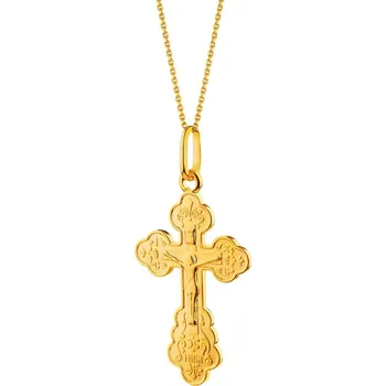 Přívěsek Zlatý přívěsek s podobiznou Krista - kříž - AP535-3292