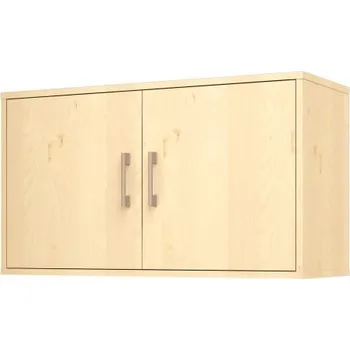 police Nástěnná police ORZE 2 dvířka model B (více barev) Červená Buk