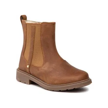 Dámské kozačky Polokozačky Clarks Astrol Orin K 261541676 Hnědá 28