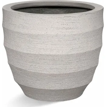 Květináč Bordo New Egg Pot Sand Ø 55 cm / V 46 cm