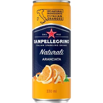 Limonáda San Pellegrino Aranciata Pomeranč 0,33l plech