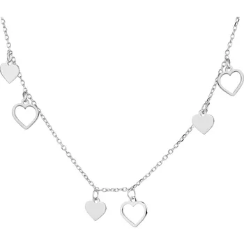 Náhrdelník Stříbrný náhrdelník - srdce - AP530-0618