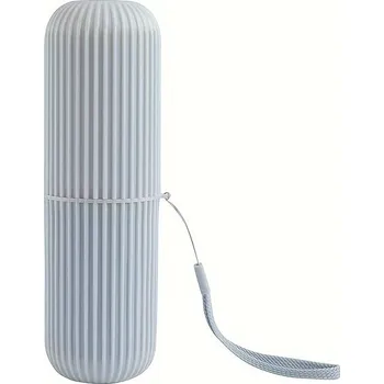 Náhradní hlavice k elektrickému kartáčku Cestovní pouzdro na zubní kartáček a pastu (šedé), 1 ks