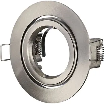 Žárovka Rámeček na bodovou žárovku GU10, kulatý, rotační, Hliník Nikl