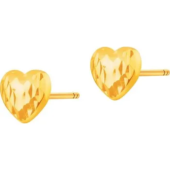 Náušnice Zlaté náušnice - srdce - AP532-0545