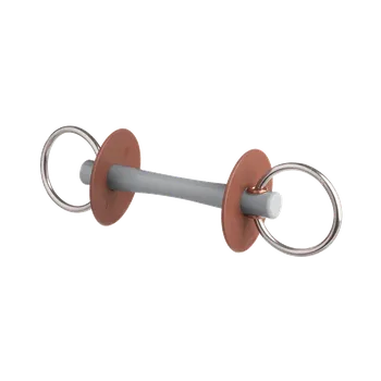 Udidlo pro koně Beris Stihlo nelomené Comfort, kroužek 7,5 cm Barva: měkký, Velikost: 14