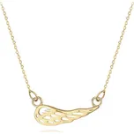Dámský náhrdelník ze žlutého zlata s andělským křídlem 45-48cm ZLNAH169F + DÁREK ZDARMA