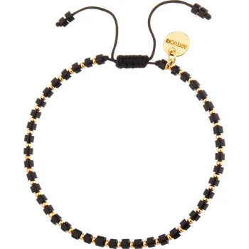 Náramek Pozlacený náramek z mosazi s acháty - AR536-1092