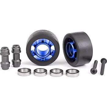 RC vybavení Traxxas kolo pro wheelie sadu hliníkové modře eloxované (2)