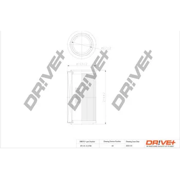 Vzduchový filtr Vzduchový filtr Dr!ve+ DP1110.10.0746