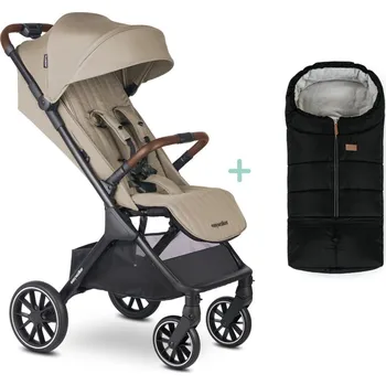 Kočárek pro psa EASYWALKER Kočárek sportovní Jackey2 XL Pearl Taupe + PETITE&MARS fusak