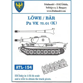 Plastikový model 1/35 ATL-154 LöWE / BAR / Pz VK 72.01 (K) - Friul Model