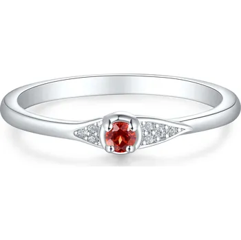 Prsten Olivie Stříbrný prsten PŘÍRODNÍ GRANÁT 8930 Velikost prstenů: 7 (EU: 54-56) Ag 925; ≤1,3 g.