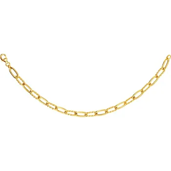 Náramek Zlatý náramek - paper clip - AP533-8142