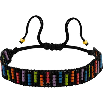 Náramek Náramek s prvky ze žlutého zlata a korálky - AP536-5211