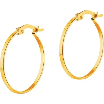 Náušnice Zlaté náušnice - kruhy, 22 mm - AP533-2894