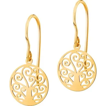 Náušnice Zlaté náušnice - stromy - K-754.01