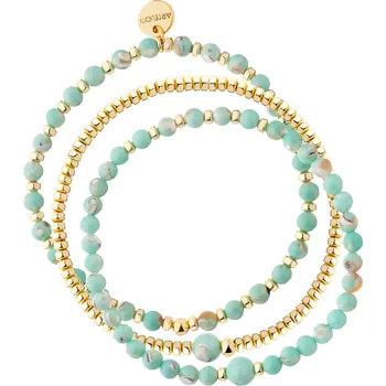 Náramek Pozlacený náramek z mosazi s mušlí - AR536-6963