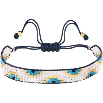 Náramek Náramek s prvky ze žlutého zlata s korálky - AP536-9203