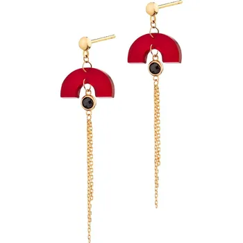 Náušnice Zlaté náušnice s křemeny a zirkony - AP535-6232